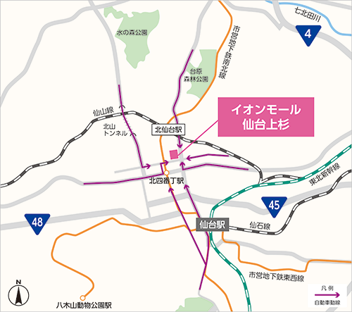 上杉店広域地図